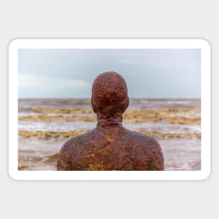 Iron Man, Crosby beach, Liverpool Sticker